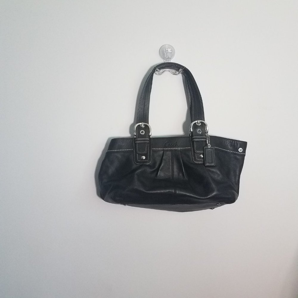 Coach Pleated Leather Purse